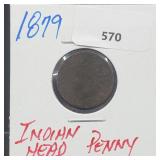 1879 Indian Head Penny One Cent