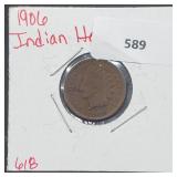 1906 Indian Head Penny One Cent 1906 Indian Head Penny One Cent