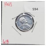 1943 Steel War Penny One Cent 1943 Steel War Penny One Cent