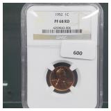 NGC 1952 PF68RD Wheat Penny One Cent