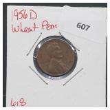 1956-D Wheat Penny One Cent