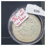 1957 10% Silver Un Peso 1957 10% Silver Un Peso