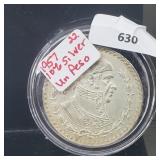 1957 10% Silver Un Peso