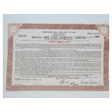 Magna Pipeline Company Ltd Stock Certificate