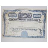 Falstaff Brewing Common Stock Certificate Falstaff Brewing Common Stock Certificate