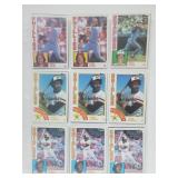 18 Baseball Cards Rose,Murray,Boggs, etc