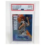 2019 Topps Fire Miles Mikolas Autograph PSA 10