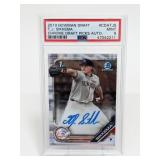 2019 Bowman T.J. Sikkema Chrome AU #CDATJS PSA 9