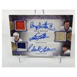 2/7 Trottier Potvin Gillies Game Used Autographs