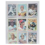 18 Baseball Cards Niekro,Palmer,Munson,etc