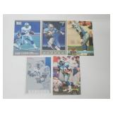 5 Barry Sanders Football Cards