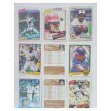 10 Baseball Cards Ryan,Murray,Brett,etc