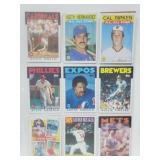 18 Baseball Cards Ripken,Fingers,Gwynn,etc