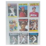 18 Baseball Cards Fisk,Niekro,Sandberg,etc
