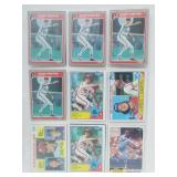 18 Baseball Cards Steve Carlton & Steve Sax