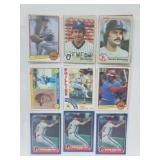 18 Baseball Cards Carlton,Eckersley,Carlton,etc
