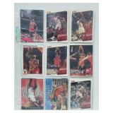 18 Basketball Cards Jordan,Bird,Pippen,etc