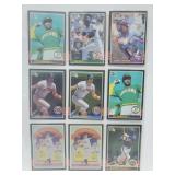 18 Baseball Cards Morgan,Wilson,Baines,etc