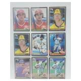 18 Baseball Cards Concepcion,Baylor,Trammell,etc