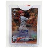 2018 Topps Chrome Harrison Bader RC AU #RA-HB