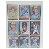 18 Baseball Cards Sutter,Niekro,Molitor,etc