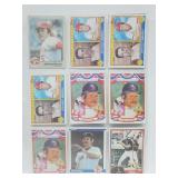 18 Baseball Cards Bench,Boggs,Carew,etc