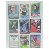 17 Baseball Cards Raines,Morgan,Brett,etc