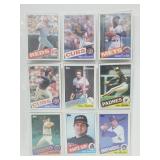 18 Baseball Cards Carew,Eckersley,Morgan,etc