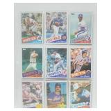 18 Baseball Cards Molitor,Trammell,Rose,etc