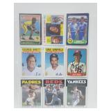 18 Baseball Cards Niekro,Rice,Garvey,etc