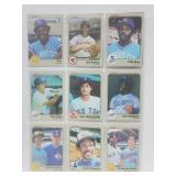 18 Baseball Cards Sax,Yastrzemski,Fisk,etc