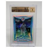 2008 Bowman Chrome Austin Romine AU Beckett 9.5