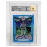 2008 Bowman Chrome Austin Romine AUTO Beckett 9