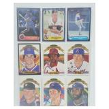 18 Baseball Cards Sandberg,Niekro,Sutton,etc