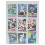 18 Baseball Cards Franco,Strawberry,Horner,etc