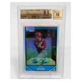 2007 Bowman Chrome Peter Kozma AUTO Beckett 9.5