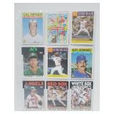 18 Baseball Cards Jackson,Trammell,Gwynn,etc