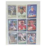 18 Baseball Cards Pendleton,Rose,Garvey,etc