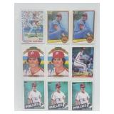 18 Baseball Cards Steve Carlton & Ozzie Smith