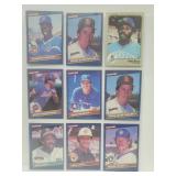 18 Baseball Cards Yount,Murphy,Fingers,etc