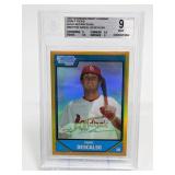 2007 Bowman Chrome Daniel Descalso Beckett 9