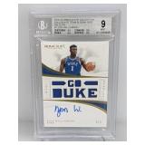 3/5 Zion Williamson Immaculate DieCut RC Auto BGS9