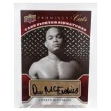 2009 UD Prominent Cuts Andrew McFedries AUTO