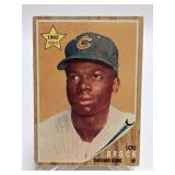 1962 Topps # 387 Lou Brock Rookie Card