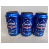 (3) RARE LOSER WS Kansas City Royals Pepsi Cans