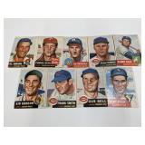 1953 Topps Baseball - 9 Cards No Dups