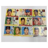 1955 Topps - 10 Different Cards