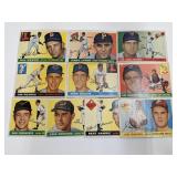 1955 Topps - 10 Different Cards