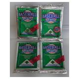 (4) 1990 Sealed Upper Deck Baseball Card Packs