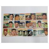 1956 Topps - 15 Different Cards - No Dups